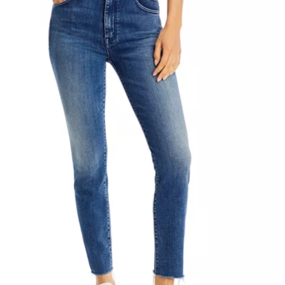 MOTHER The Stash Swooner Ankle Fray "Chick Flick" Size 31 EUC!